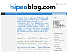 Tablet Screenshot of hipaablog.com